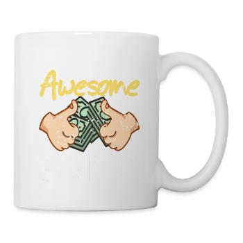 Retro Vintage World's Most Awesome BANKER T-Shirt - Tasse - Weiß - Rechts