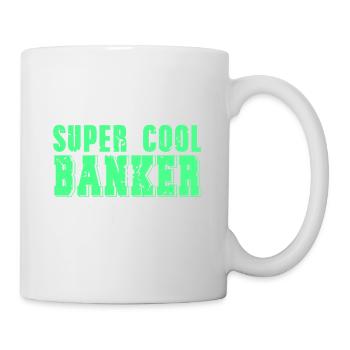 Je n’aurais jamais rêvé que je grandirais pour devenir un banquier super cool - Mug blanc - blanc - Droite