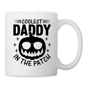 Halloween Le papa le plus cool dans le patch I Pumpkin Dad - Mug blanc - blanc - Droite