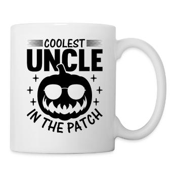Halloween Coolest Oncle dans le Patch I Funny Pumpk - Mug blanc - blanc - Droite
