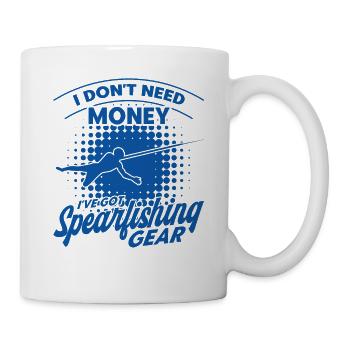 Spearfishing Freediver Spearfisher Fisherman - Mug - white - Right
