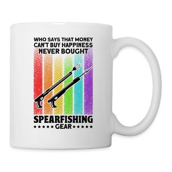 Speerfischen Freitaucher Speerfischer Fischer - Tasse - Weiß - Rechts