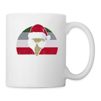 Alien Santa Claus Weihnachten Pyjamas Funny Xmas - Tasse - Weiß - Rechts