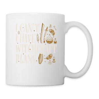 Je ne peux pas, j'ai des plans de sorcellerie pour - Mug blanc - blanc - Droite