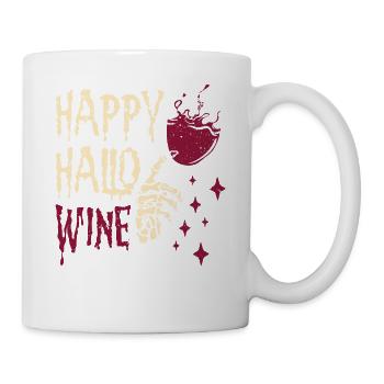 Happy Hello Wine Spooky Alcoholic - Mug - white - Right