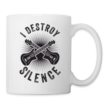 Silent Destroy - Guitare Basse Vintage - Mug blanc - blanc - Droite