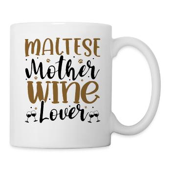 Wine Lover MALTESE Mother - Mug - white - Right
