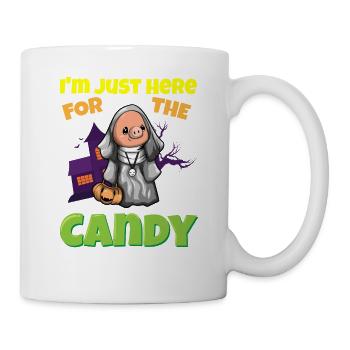 I'm Just Here For The Candy Scary Halloween Beast - Tasse - Weiß - Rechts