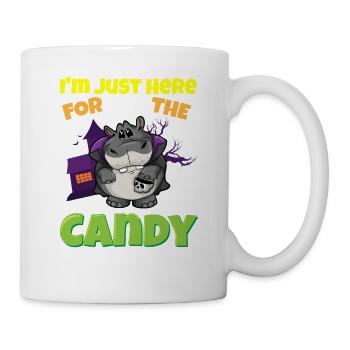 I'm Just Here For The Candy Scary Halloween Beast - Tasse - Weiß - Rechts
