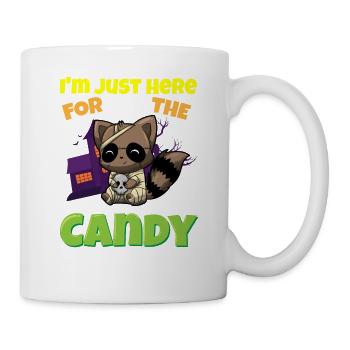 I'm Just Here For The Candy Scary Halloween Beast - Tasse - Weiß - Rechts