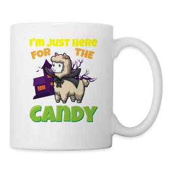I'm Just Here For The Candy Scary Halloween Beast - Tasse - Weiß - Rechts