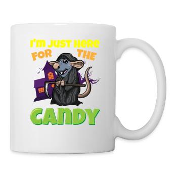I'm Just Here For The Candy Scary Halloween Beast - Tasse - Weiß - Rechts
