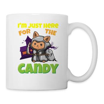 I'm Just Here For The Candy Scary Halloween Beast - Tasse - Weiß - Rechts