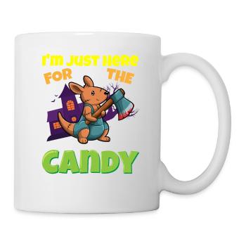 I'm Just Here For The Candy Scary Halloween Beast - Tasse - Weiß - Rechts