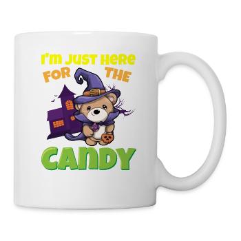 I'm Just Here For The Candy Scary Halloween Beast - Tasse - Weiß - Rechts