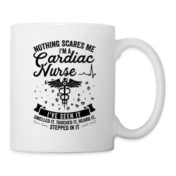 Rien ne me fait peur - Infirmière cardiaque - Mug blanc - blanc - Droite