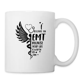 Life is worth it - EMT - Mug - white - Right