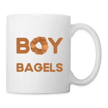 Bagel Essen Geschenk Bagel - Tasse - Weiß - Rechts