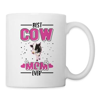 Meilleure maman de vache jamais vache maman agriculteur - Mug blanc - blanc - Droite