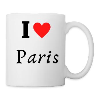 I love Paris - Tasse - Weiß - Rechts