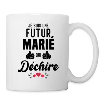 Cadeau Je suis un futur marié qui déchire - Mug blanc - blanc - Droite