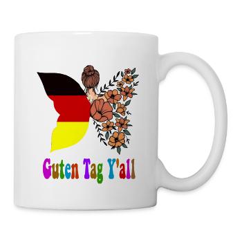 guten Tag y all Germany German Flag - Mug - white - Right