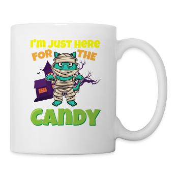 I'm Just Here For The Candy Scary Halloween Beast - Tasse - Weiß - Rechts