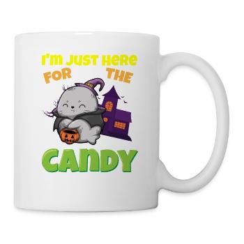 I'm Just Here For The Candy Scary Halloween Beast - Tasse - Weiß - Rechts