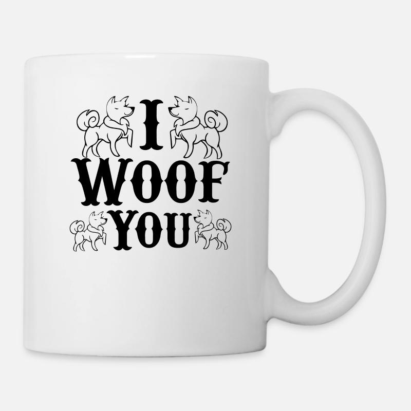 Ich wuff dich - Tasse - Weiß