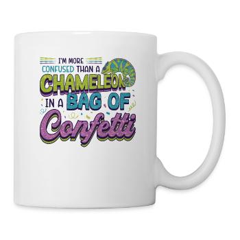 Verwirrter Als Ein Chamäleon - Tasse - Weiß - Rechts