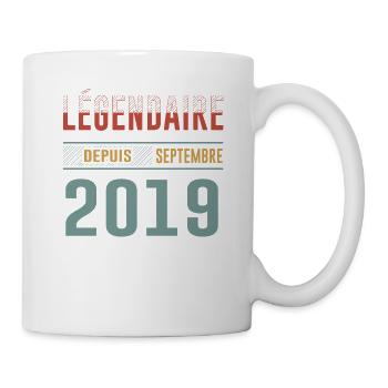Légendaire Depuis Septembre 2019 Anniversaire - Mug blanc - blanc - Droite
