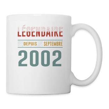 Légendaire Depuis Septembre 2002 Anniversaire - Mug blanc - blanc - Droite