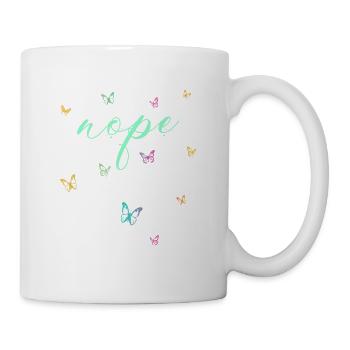 Nope - Einfach mal Nein sagen! - Tasse - Weiß - Rechts