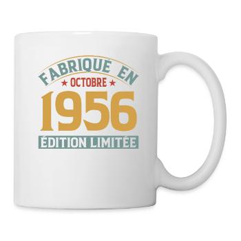 Fabriqué En Octobre 1956 Édition Limitée - Mug blanc - blanc - Droite