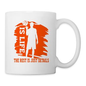 Basketball Life Rest Just Details Basketball Fan - Mug - white - Right