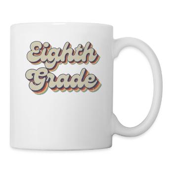 Boho Rainbow - Enseignante de huitième année - Mug blanc - blanc - Droite