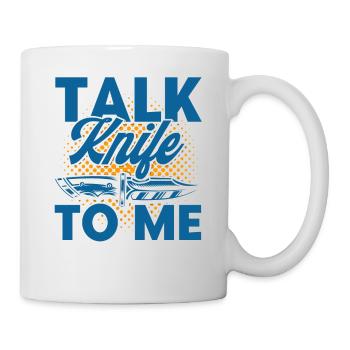 Messersammler Messersammlung Schmied Geschenk - Tasse - Weiß - Rechts