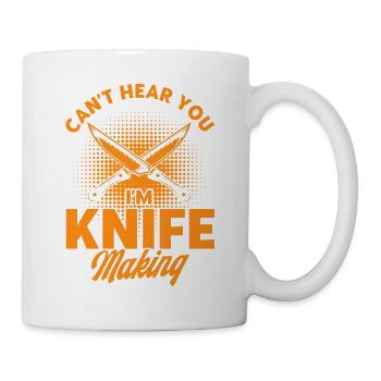 Collection de couteaux Couteaux de forgeage Production de couteaux - Mug blanc - blanc - Droite