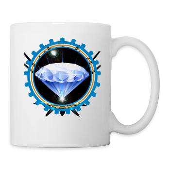Diamond girl - Mädchen strahlt wie Diamant - Tasse - Weiß - Rechts