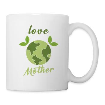Liebe die Erde Planet Klimawandel Umweltschutz - Tasse - Weiß - Rechts