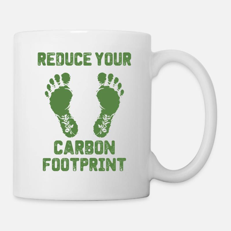 ecological footprint environmental protection climate change - Mug - white