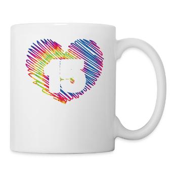 15th Birthday Heart Tie Dye | Tie Dye Themed - Mug - white - Right