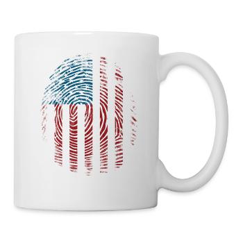Amerikanischer Flagge USA United States Of America - Tasse - Weiß - Rechts
