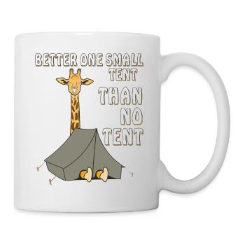GIRAFFE CAMPING BETTER ONE SMALL TENT - Mug - white - Right