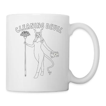 CLEANING DEVIL - Mug - white - Right