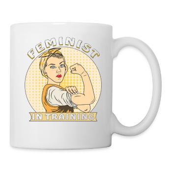 FEMINIST IN TRAINING - Mug - white - Right