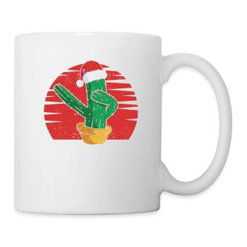 Dabbing Cactus Santa Claus Cap Christmas - Mug - white - Right