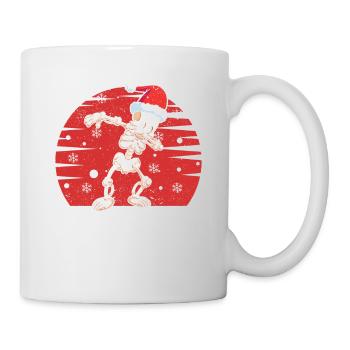 Dabbing Squelette Père Noël Noël - Mug blanc - blanc - Droite