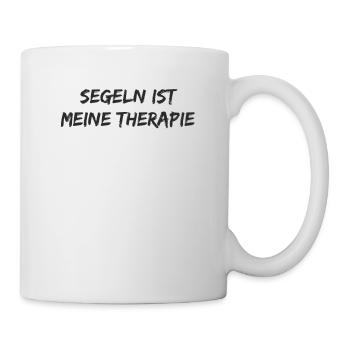 Segeln - Segeln ist meine Therapie - Tasse - Weiß - Rechts