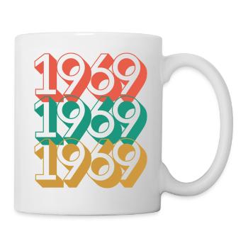 Anniversaire année 1969 / Vintage 1969 - Mug blanc - blanc - Droite